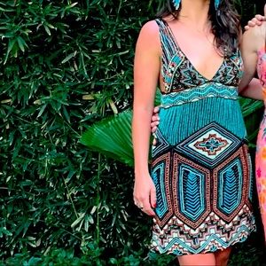 Rare free people beaded dress.